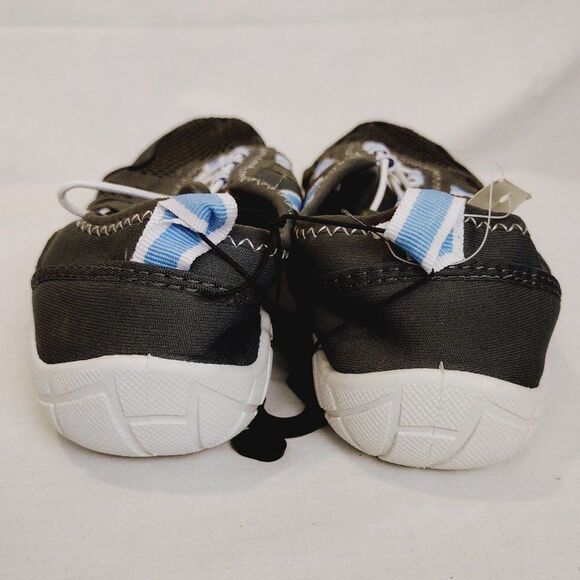 Wave Zone Seaside Charcoal Water Shoe Sock Grey/White/Blue Womens 8 M - Picture 9 of 11